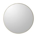 30" Gold Round Wood Framed Accent Mirror - Image 2