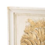 Set of Two 30" White and Gold Wood Framed Accent Mirrors - Image 5