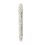 28" White Rattan Framed Accent Mirror - Image 4