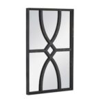 Set of Two Black Wood Framed Accent Mirror - Image 2