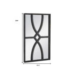 Set of Two Black Wood Framed Accent Mirror - Image 6