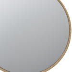 32" Gold Crowned Top Iron Framed Accent Mirror - Image 5