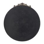39" Gold Crowned Top Iron Framed Accent Mirror - Image 3