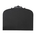 31" Black Arch Iron Framed Accent Mirror - Image 3