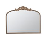 31" Gold Arch Iron Framed Accent Mirror - Image 2