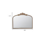 31" Gold Arch Iron Framed Accent Mirror - Image 5