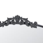 36" Black Arch Iron Framed Accent Mirror - Image 4