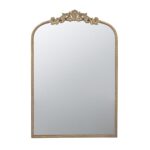 36" Gold Arch Iron Framed Accent Mirror - Image 2