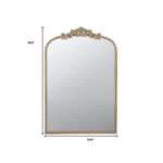 36" Gold Arch Iron Framed Accent Mirror - Image 6