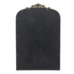 36" Gold Arch Iron Framed Accent Mirror - Image 3
