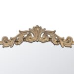 36" Gold Arch Iron Framed Accent Mirror - Image 4