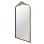 36" Gold Arch Iron Framed Accent Mirror - Image 5