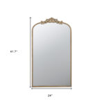 42" Gold Arch Iron Framed Accent Mirror - Image 5
