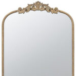 42" Gold Arch Iron Framed Accent Mirror - Image 4