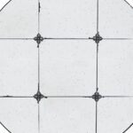 36" Black Round Iron Framed Antiqued Glass Accent Mirror - Image 4