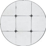 36" Black Round Iron Framed Antiqued Glass Accent Mirror - Image 5