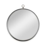 28" Gold Round Iron Framed Accent Mirror - Image 2