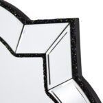 32" Clear Scalloped Glass Framed Accent Mirror - Image 6