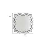 32" Clear Scalloped Glass Framed Accent Mirror - Image 7