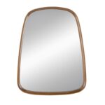 37" Brown Novelty Wood Framed Accent Mirror - Image 2