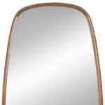 37" Brown Novelty Wood Framed Accent Mirror - Image 4