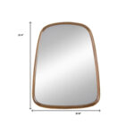 37" Brown Novelty Wood Framed Accent Mirror - Image 5