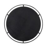 32" Black Round Iron Framed Accent Mirror - Image 3