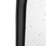 42" Black Crowned Top Antiqued Glass Arch Framed Accent Mirror - Image 6