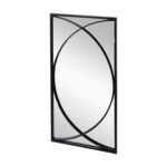 Set of Three Black Iron Framed Accent Mirror - Image 2