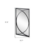 Set of Three Black Iron Framed Accent Mirror - Image 7