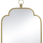 36" Gold Novelty Iron Framed Accent Mirror - Image 4