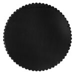 32" Black Iron Beaded Round Framed Accent Mirror - Image 3