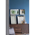 24" Silver Framed Antiqued Accent Mirror - Image 5
