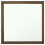 40" Square Wood Framed Accent Mirror - Image 5