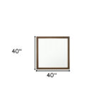 40" Square Wood Framed Accent Mirror - Image 6