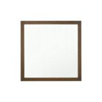 40" Square Wood Framed Accent Mirror - Image 3