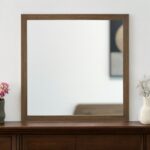 40" Square Wood Framed Accent Mirror - Image 2