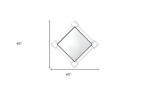 45" Gray And Black Abstract Metal Framed Accent Mirror - Image 6