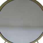 19" Brass Round Metal Framed Freestanding Mirror - Image 4