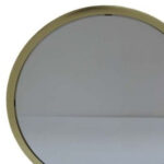 19" Brass Round Metal Framed Freestanding Mirror - Image 4