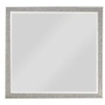 36" Square Wood Framed Mounted Dresser Mirror - Image 3