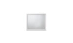 35" White Square Wood Framed Mounted Dresser Mirror - Image 2