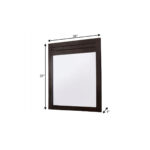 Mahogany Rectangle Dresser Mirror - Image 4
