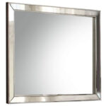 32" Platinum Wood Framed Mounted Dresser Mirror - Image 3