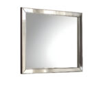 32" Platinum Wood Framed Mounted Dresser Mirror - Image 4