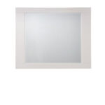 37" White Square Wood Framed Mounted Dresser Mirror - Image 2
