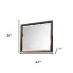 36" Merlot Wood Framed Mounted Dresser Mirror - Image 5