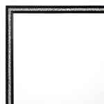 35" Black Wood Framed Mounted Dresser Mirror - Image 5