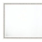 35" White Wood Framed Mounted Dresser Mirror - Image 5