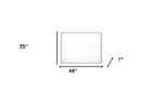 35" White Wood Framed Mounted Dresser Mirror - Image 6